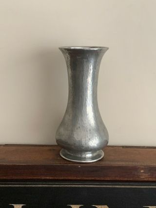 Lovely Hammered Pewter Vase By Liberty Of London
