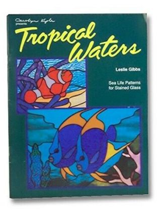 Tropical Waters Vintage Stained Glass Pattern Book