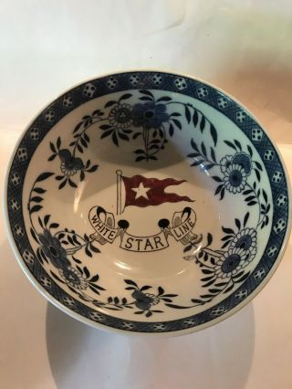 White Star Line Rms Titanic 2nd Class Dining Large Bowl Gorgeous