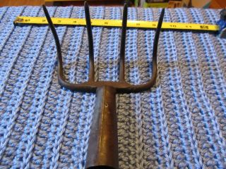 Vintage 4 Prong Rake Head Made In Usa Head Only