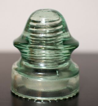 4 " Vintage Mclaughlin No 20 Aqua Green Glass Insulator Usa