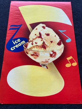 Vintage Ice Cream Advertising Poster Blank Salesman Sample Blodgett 4