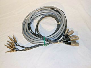 Vintage 1985 Tama Techstar Ts - 30 6 - Channel Xlr To 1/4 " Cable Snake