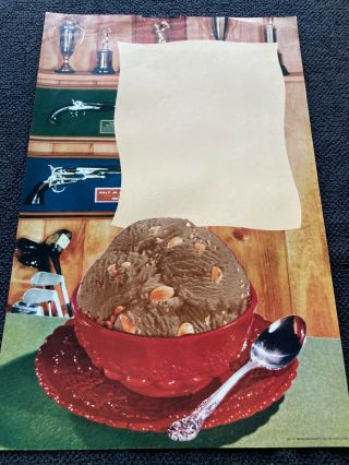 Vintage Ice Cream Advertising Poster Blank Salesman Sample Blodgett 20