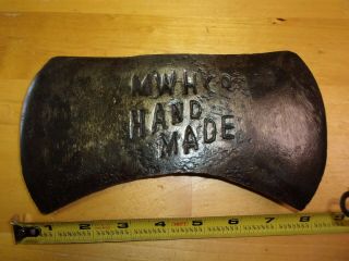 Antique " Mwh Co.  " Marshall Wells Hardware Co.  Double Bit Hand Made Axe