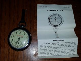 Vintage Pre Owned Haven 100 Mile Pedometer With Instructions,  Model 230