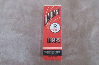 Vintage Radiant Lamp Corp Projector Bulb Projection 150 Watt 120 Volt 2cc8 Fila