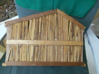 Vintage Wood NATIVITY MANGER STABLE CRECHE ONLY 3