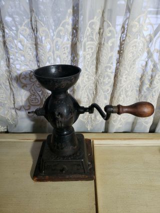 Antique Enterprise Mfg.  Co.  No.  1 Coffee Mill Grinder Cast Iron Philadelphia Usa