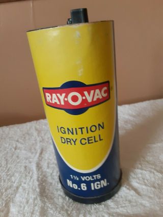 Vtg Ray - O - Vac 6 1 - 1/2 Volt Dry Cell Battery