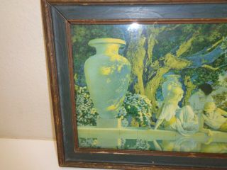Antique Framed Maxfield Parrish Print The Garden Of Allah 3