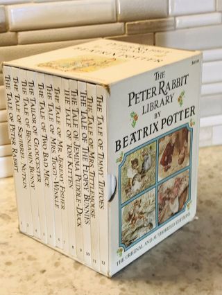 Vintage Peter Rabbit Library By Beatrix Potter 1987 Boxed Set 12 Hardcovers