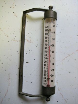Vintage Brass Outdoor Window Thermometer