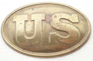 Antique Brass Us Civil War Belt Buckle