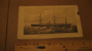 Cunard Line 1882 " Gallia " Deck Plan "