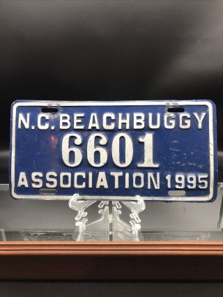1995 North Carolina Beach Buggy License Plate Tag Surf Fishing