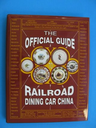 The Official Guide To Railroad Dining Car China By Mcintyre Hc Dj