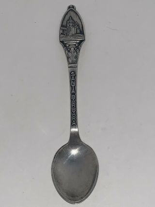Vintage A.  Prip Denmark Santa Barbara Mission Souvenir Spoon California