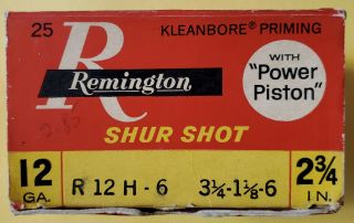 Remington 12 Gauge,  Shur Shot With Power Piston - Empty