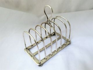 Fine Victorian Solid Sterling Silver Toast Rack - Sheffield 1898