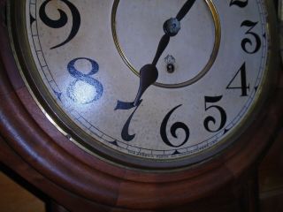 Antique - Ansonia - Regulator A Walnut Wall Clock - Ca.  1890 - To Restore - E587 3