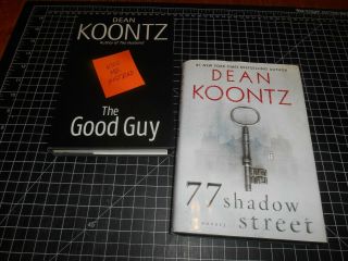 2 Classic Novels By Dean R.  Koontz Vintage Hardcover Books With Dust Jackets