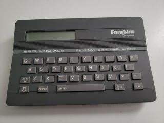 Vintage Franklin Computer 1988 Spelling Ace Spell Checker Dictionary Model Sa - 98