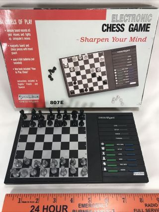 Vintage Excalibur Electronic Chess Game 807 E Complete Booklet