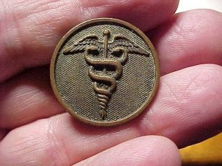 Vintage Wwi Us Army Medical Corps Collar Disc