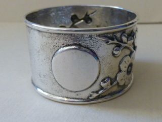 Late 19th Century Chinese Export Silver Napkin Ring By C.  J.  & Co.