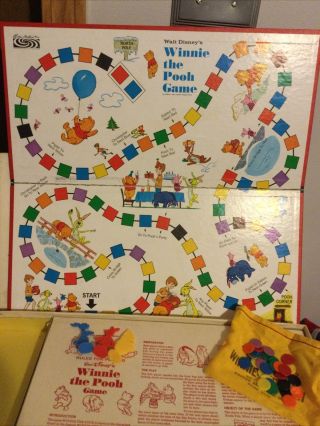 Vintage Walt Disney Winnie The Pooh Board Game 1964 Parker Brothers Playmate