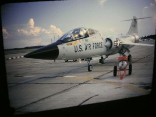 Five Kodachrome Slides Of Usaf F - 104 