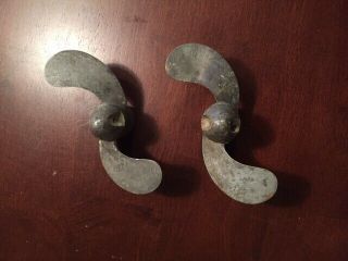 Vintage Aluminum Trolling Motor Propellers,  6 Inch.  Made By Shorty Evans