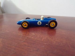 Vtg Toy Car Blue 5 No 52 Brm " Matchbox " Series Made In England By Lesney