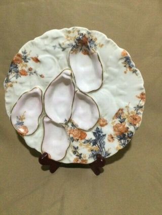 Antique Haviland Limoges Porcelain Oyster Plate -