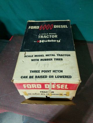 Hubbly Antique Ford 6000 Diesel Tractor and display stand 2