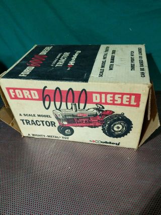 Hubbly Antique Ford 6000 Diesel Tractor and display stand 3