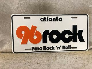 Vintage 96 Rock Booster License Plate Front Tag