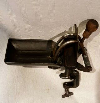 Vintage Cast Iron Double Cherry Pitter Made By Goodell Co.  In Antrim,  N.  H.  Usa