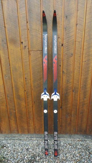Vintage Skis 71 Long Black Finish Signed Splitkein Great For Decoration