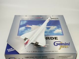 BRITISH AIRWAYS Concorde G - BOAC Metal Aircraft Model 1:400 Scale Gemini Jets 3
