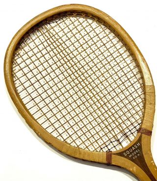 Wright & Ditson " Squash Model 20k " Antique Tennis Racquet C1920