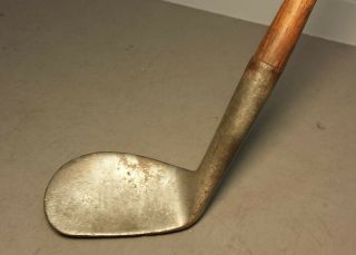 Early Macgregor Foulis Concave Smooth Faced Antique Wood Shaft Hickory Golf Club