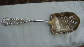 Antique Jb & Sm Knowles " Argo " Sterling Silver Serving Spoon 8 5/8 ",  Circa 1892