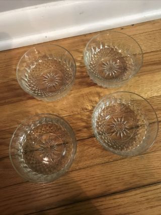 Vintage Glcoloc Glass Bowls Set Of 4