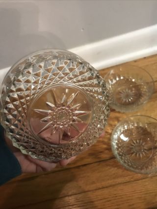 Vintage GLColoc Glass Bowls Set Of 4 3