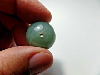 Antique Natural Jadeite Bead Pendant