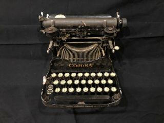 Antique Collectable Vintage Corona Model 3 Folding Typewriter With Case 1917??