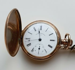 Antique Gold Plated Waltham Pocket Watch,