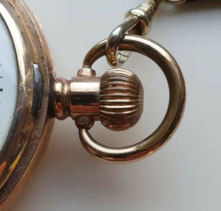 Antique Gold Plated Waltham pocket watch, 3